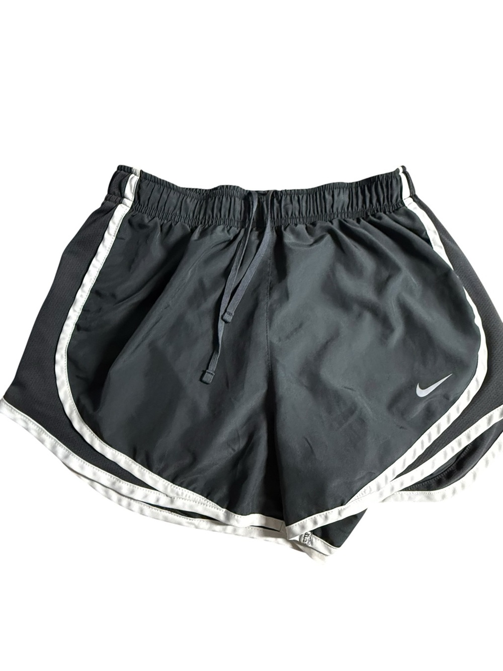 Nike Black Athletic Shorts with White Trim